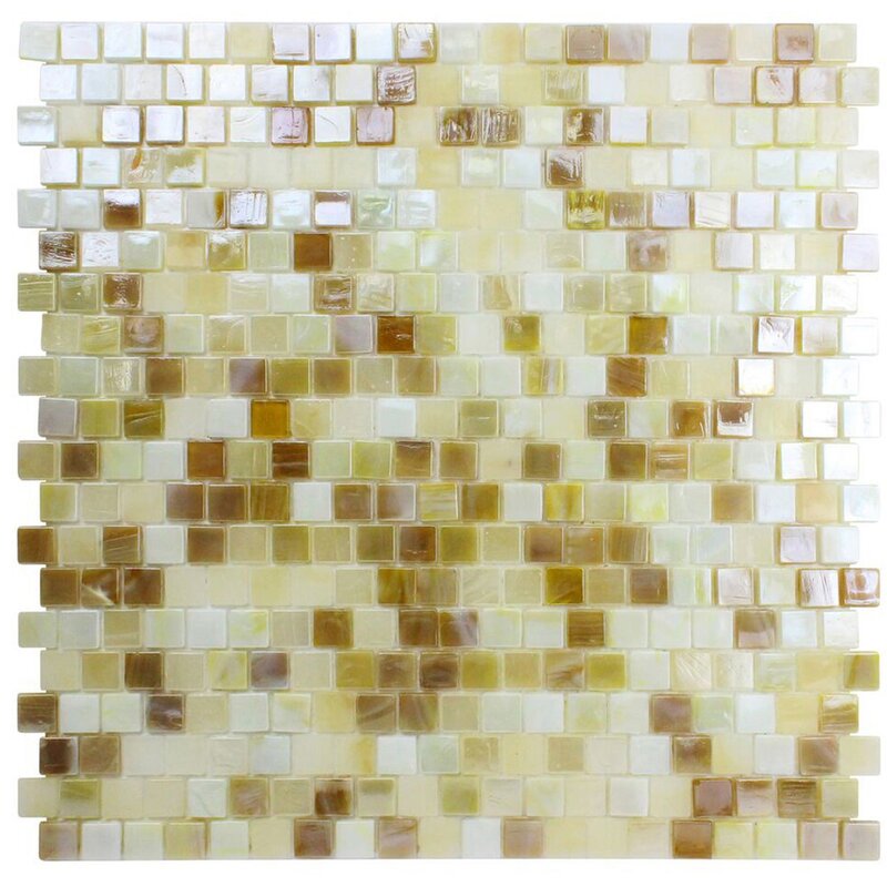 Kellani Opal 0.63" x 0.63" Glass Mosaic Tile & Reviews | Wayfair